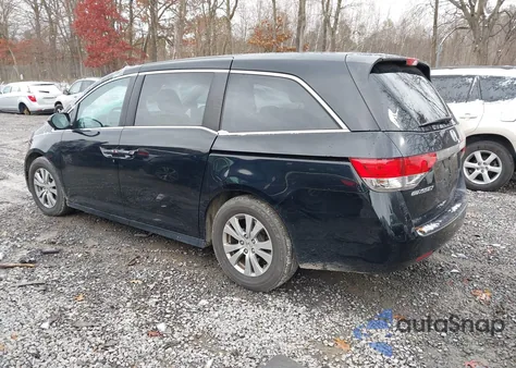 2016 Honda Odyssey Ex-L из США, поврежденный, VIN 5FNRL5H65GB141257